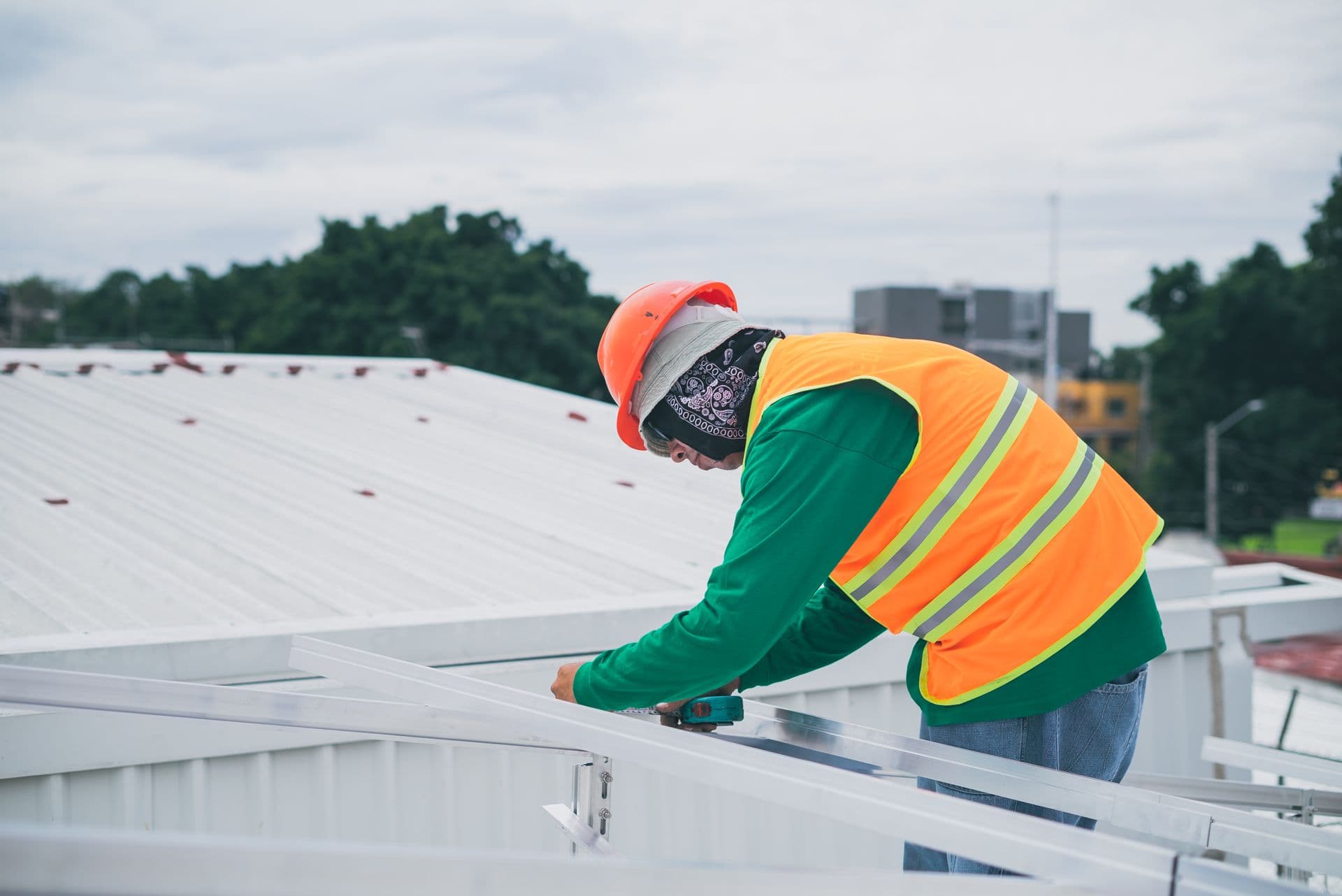 Professional flat roof installation