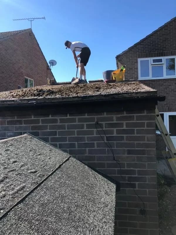 Flat roof stripping and replacement